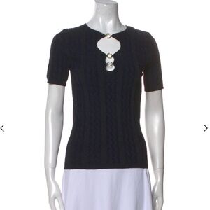 Sandro navy knit top NWT 2/Med